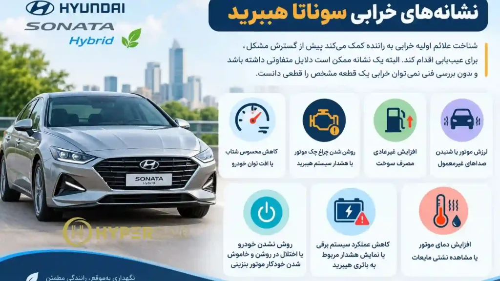 نشانه‌های مهم برای تعمیر سوناتا هیبرید